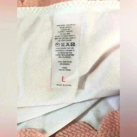 Bikini Women Push-Up Padded Bikini High Waisted Swimsuits Pink Size Large NWOT - Picture 7 of 9